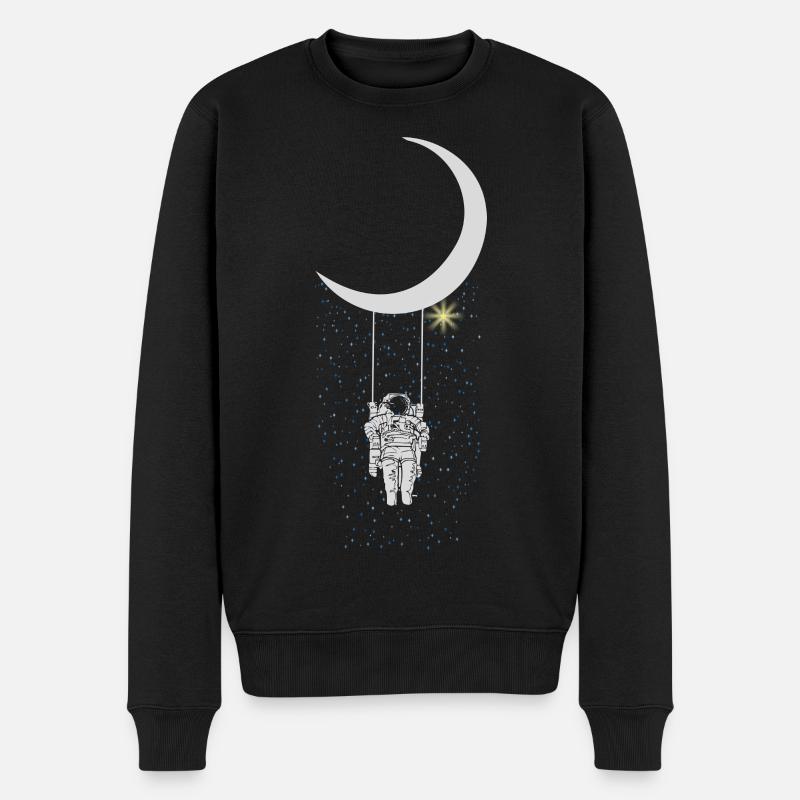astronaute - Pull Premium bio Homme - noir