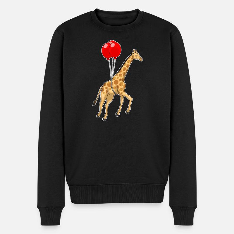 Ballon girafe - Pull Premium bio Homme - noir