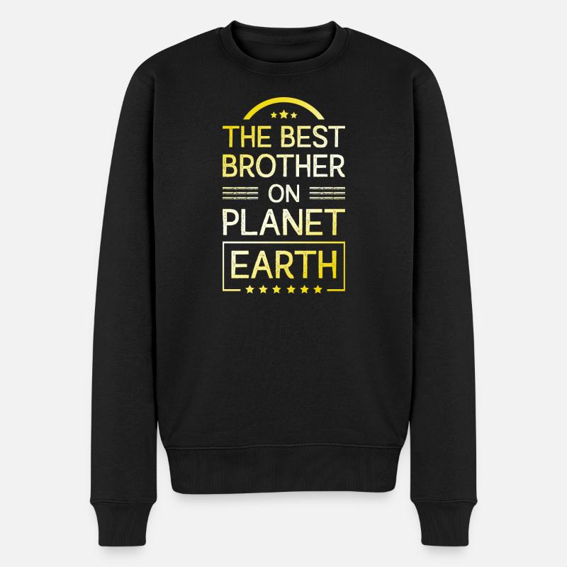 Citation du meilleur frère - Pull Premium bio Homme - noir