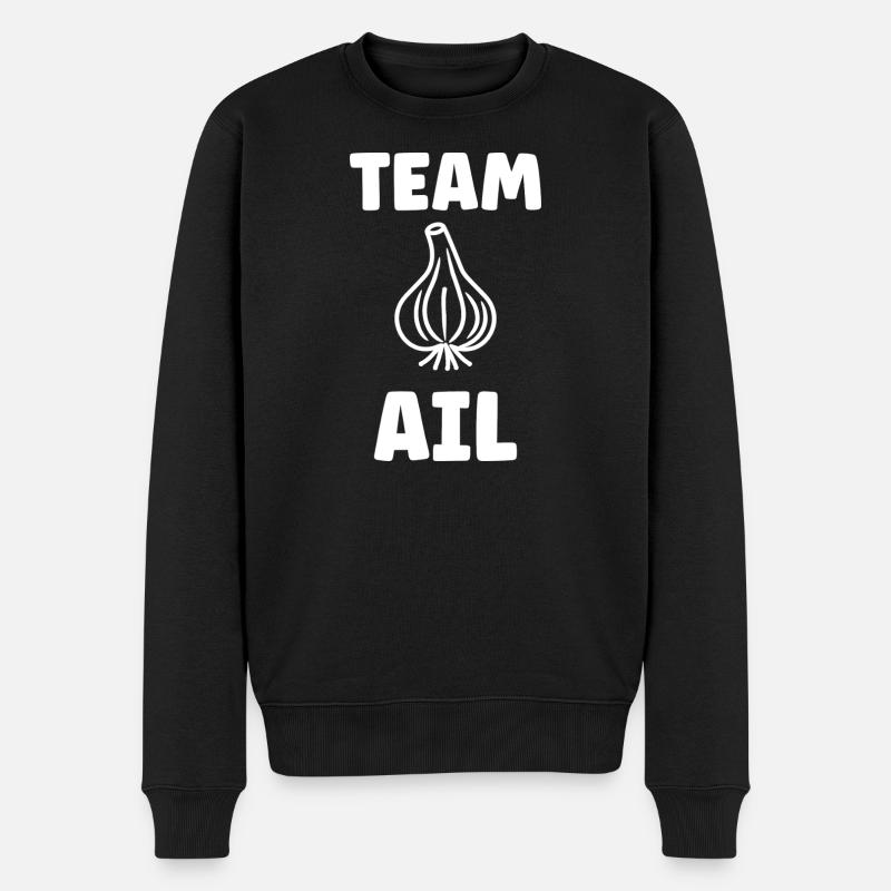 Team AI Garlic Emblem - Pull Premium bio Homme - noir