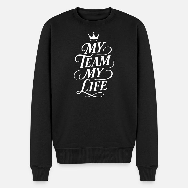 Mon équipe, ma vie - Pull Premium bio Homme - noir