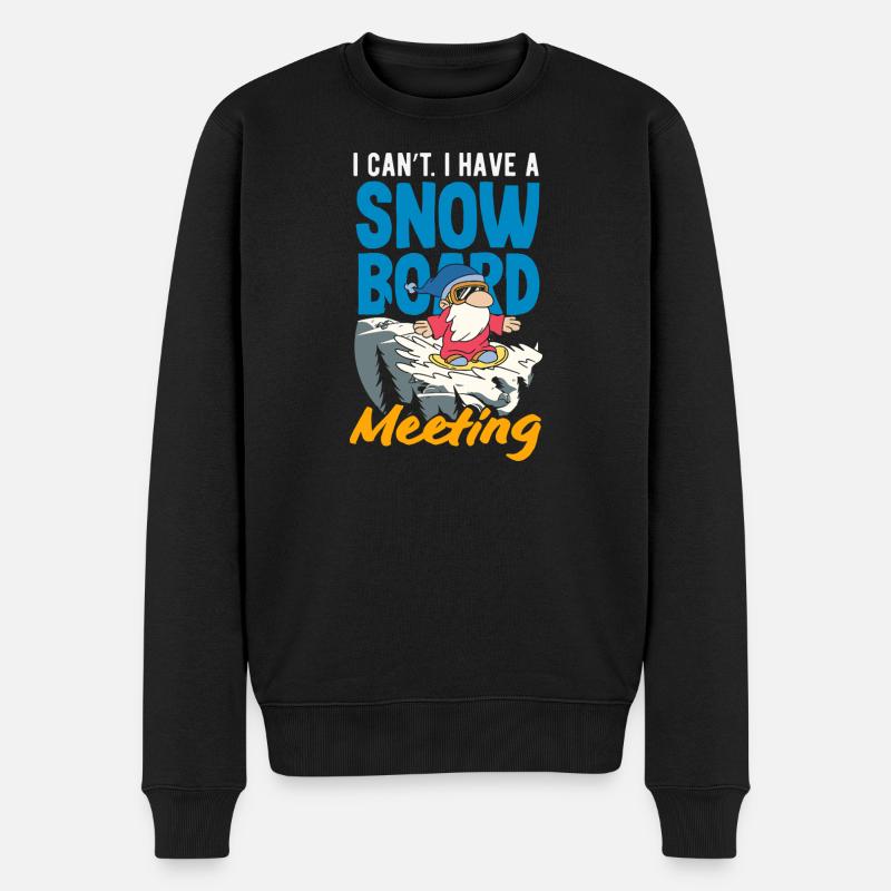 Télésiège de réunion de snowboard snowboard - Pull Premium bio Homme - noir