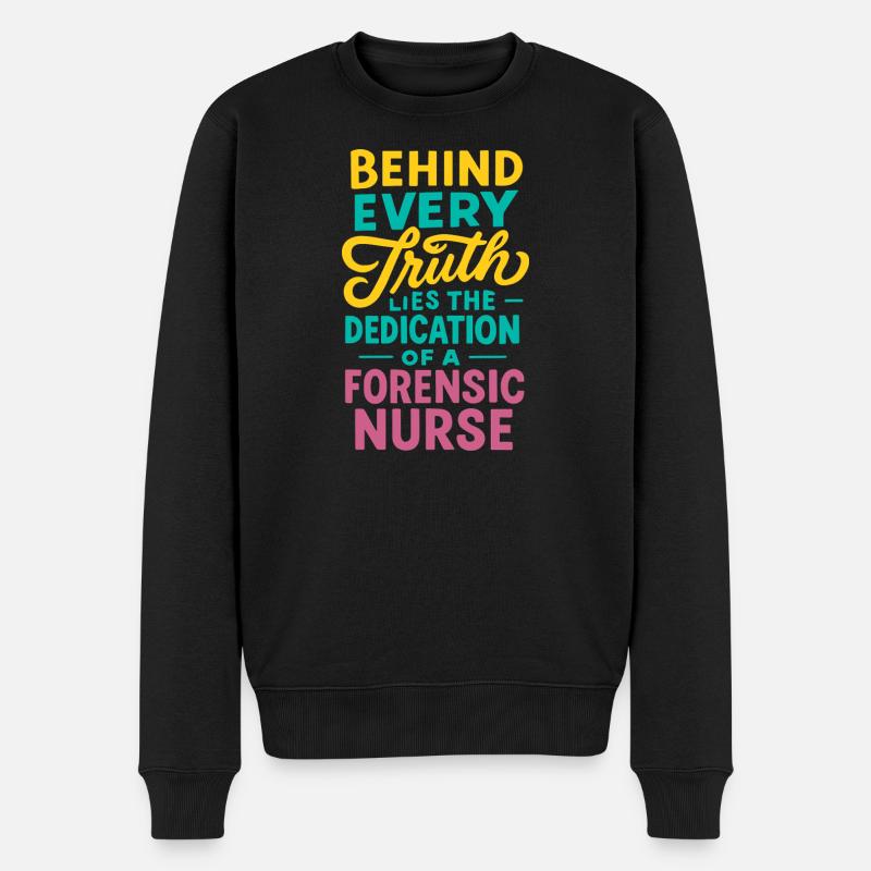 Infirmière praticienne médico-légale : Toute vérité ment - Pull Premium bio Homme - noir