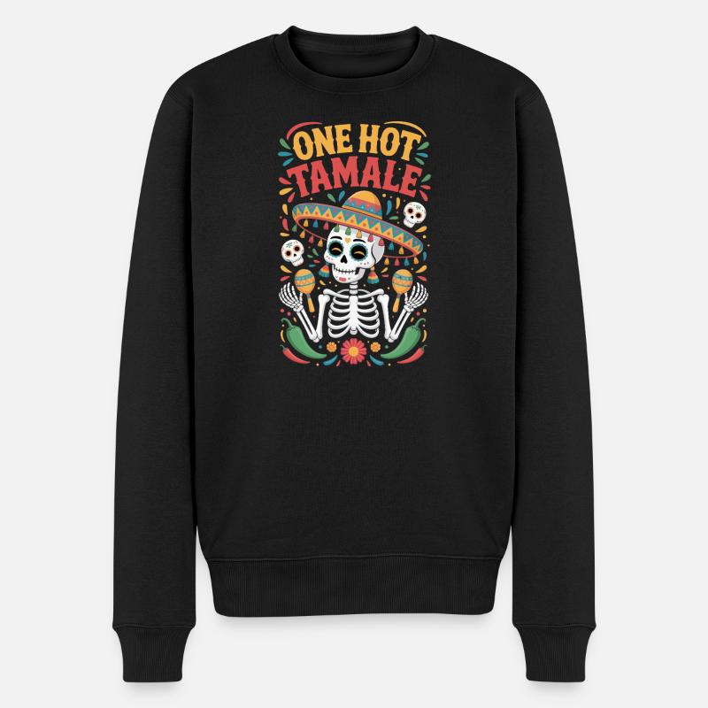 Un Tomale chaud - Pull Premium bio Homme - noir