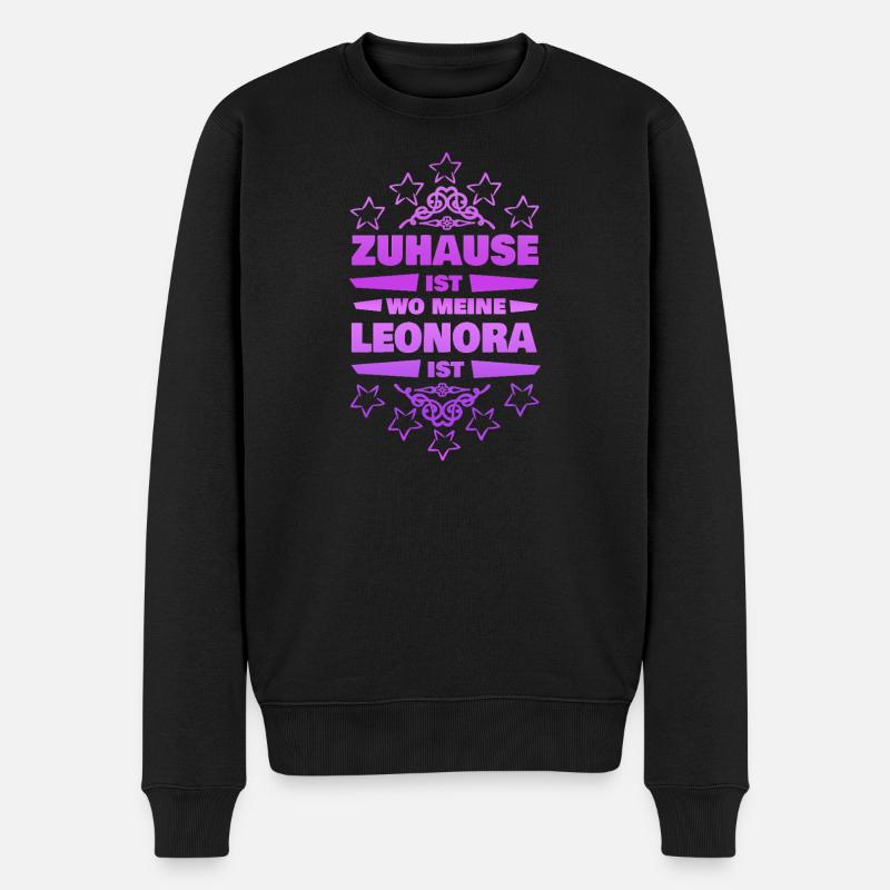 Ehefrau Leonora - Männer Premium Bio Pullover - Schwarz