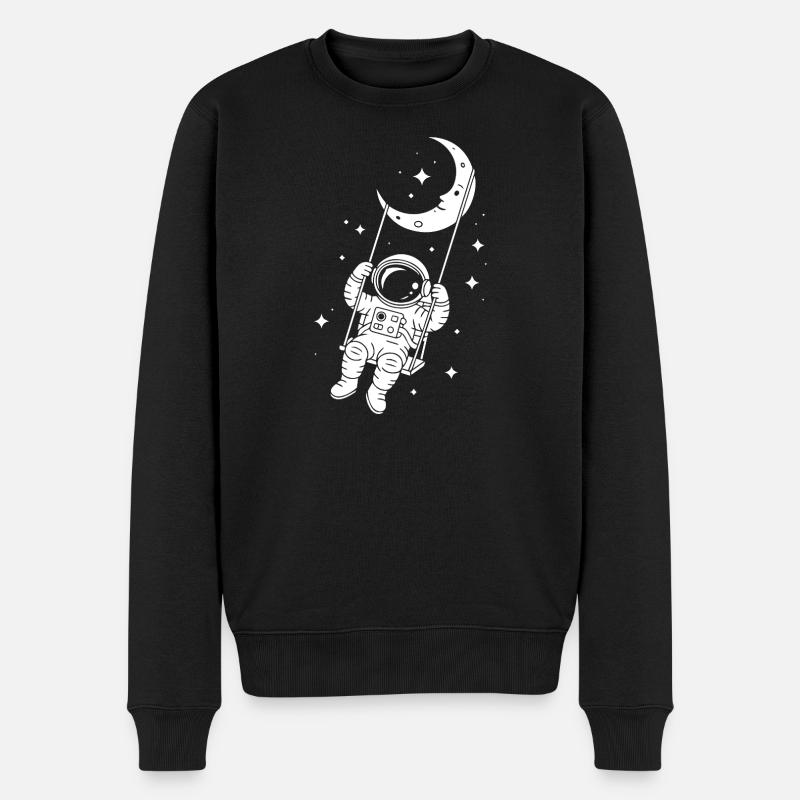 Astronaute Cosmos Spatial Swing - Pull Premium bio Homme - noir