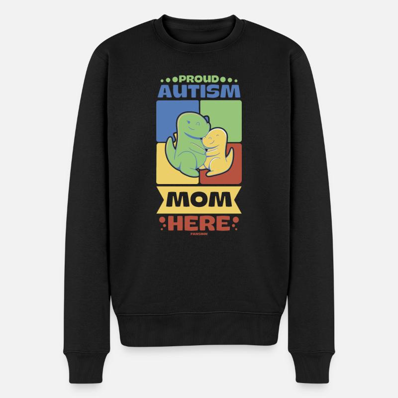 fière mère d’un autiste - Pull Premium bio Homme - noir