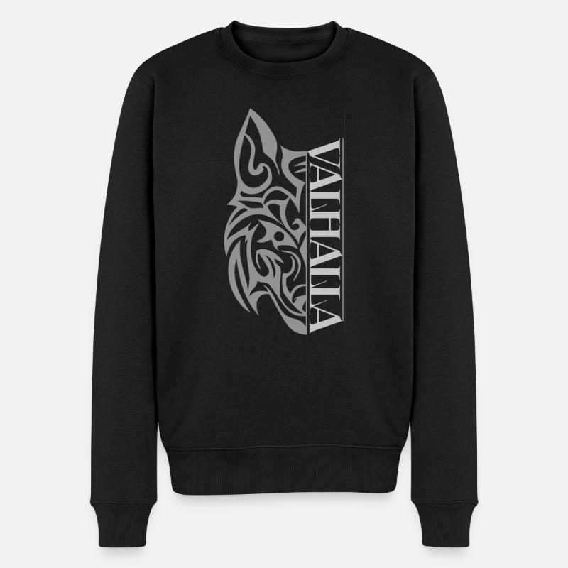 Valhalla Wolf Viking - Pull Premium bio Homme - noir