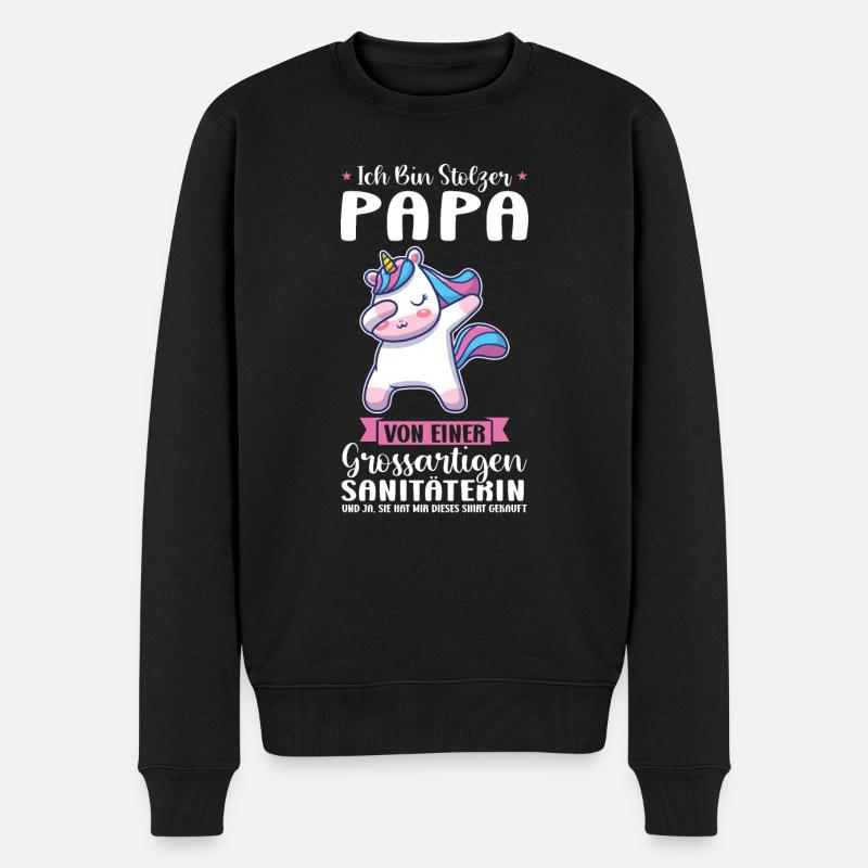 Sanitäterinnen Sanitäterin Medizin Geschenk - Männer Premium Bio Pullover - Schwarz