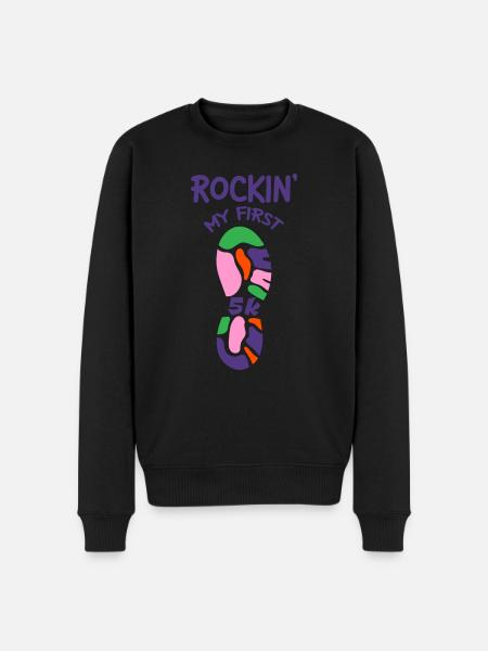 Rockin' My First 5k 2 - Men's Premium Organic Jumper - black