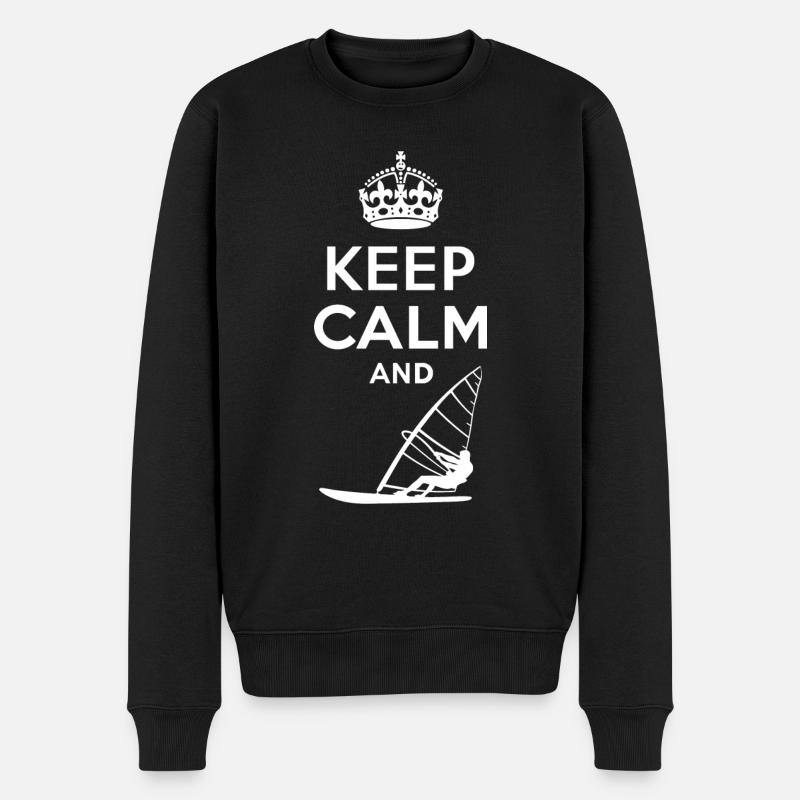 Keep Calm - Windsurfen - Pull Premium bio Homme - noir