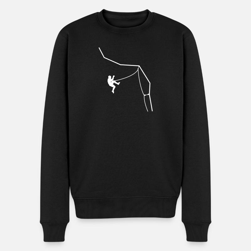 Escalade chute - Pull Premium bio Homme - noir