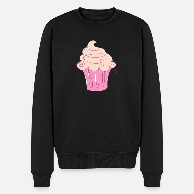 Cupcake - Männer Premium Bio Pullover - Schwarz