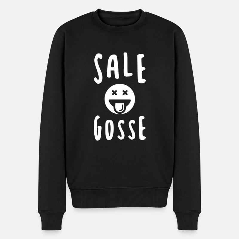 SALE GOSSE BLACK - Pull Premium bio Homme - noir