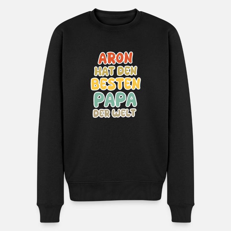 Baby Aron - Männer Premium Bio Pullover - Schwarz