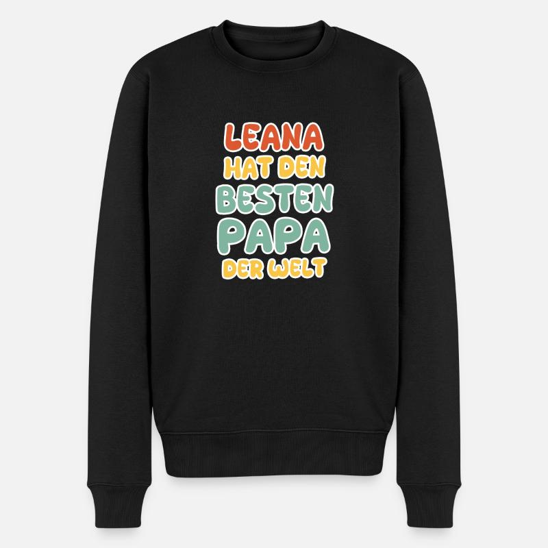 Baby Leana - Männer Premium Bio Pullover - Schwarz