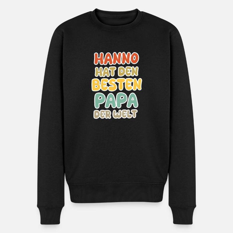 Baby Hanno - Männer Premium Bio Pullover - Schwarz