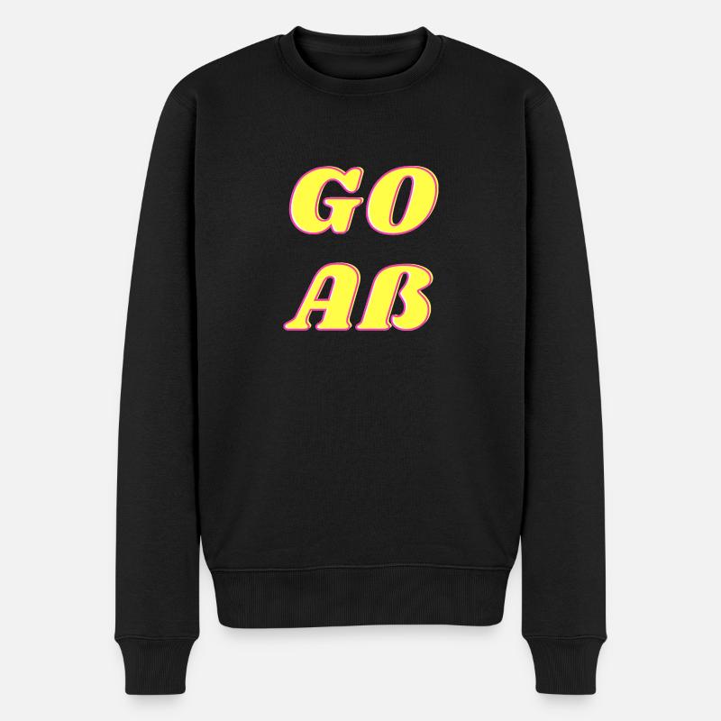 GOAß - Männer Premium Bio Pullover - Schwarz