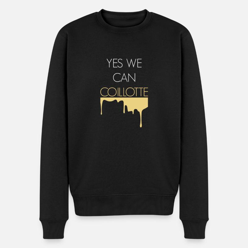 Yes We Can coillote - Pull Premium bio Homme - noir