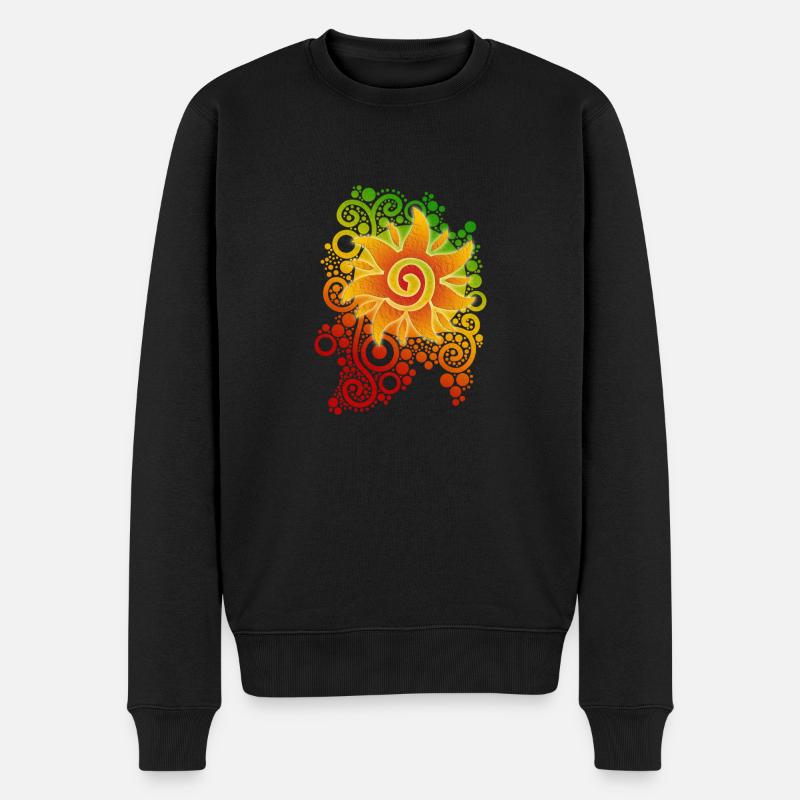 SUNSHINE REGGAE - Männer Premium Bio Pullover - Schwarz