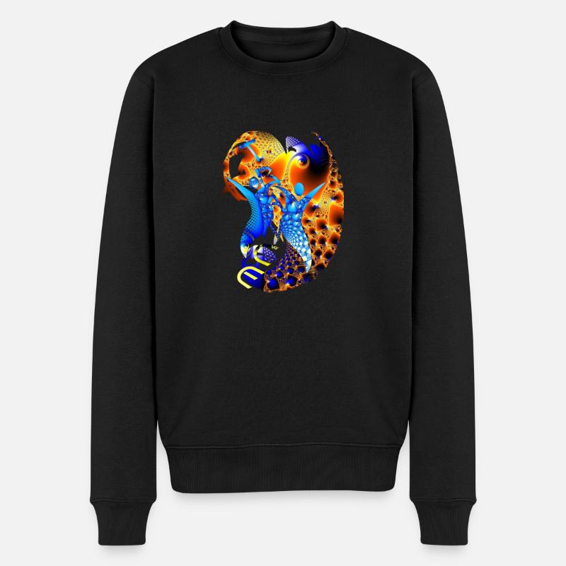 trance mission - Männer Premium Bio Pullover - Schwarz