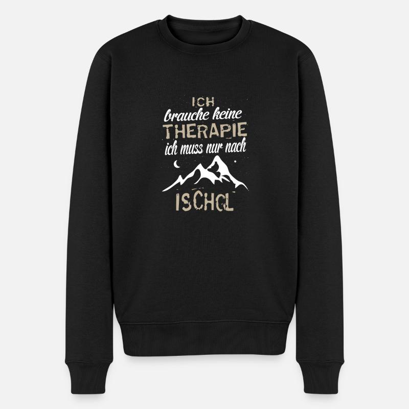 Ischgl - Männer Premium Bio Pullover - Schwarz