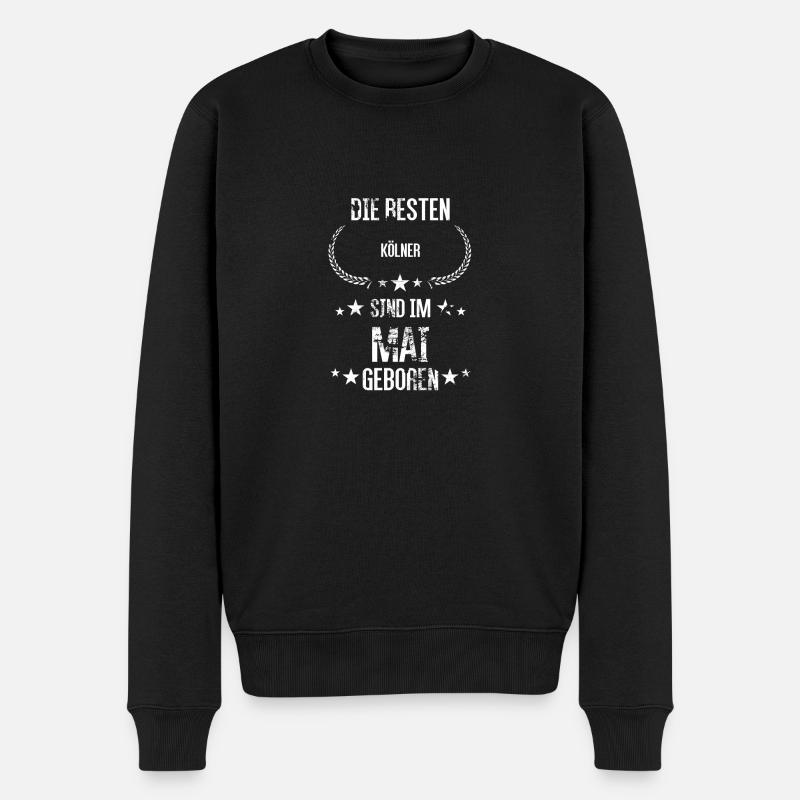 Geschenk für Kölner - Männer Premium Bio Pullover - Schwarz