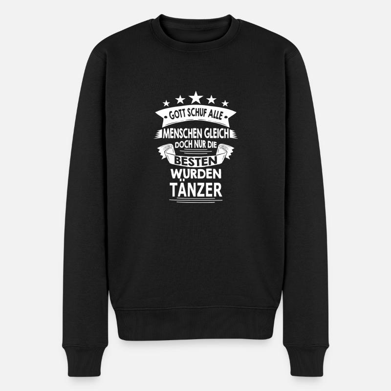 TÄNZER - Männer Premium Bio Pullover - Schwarz