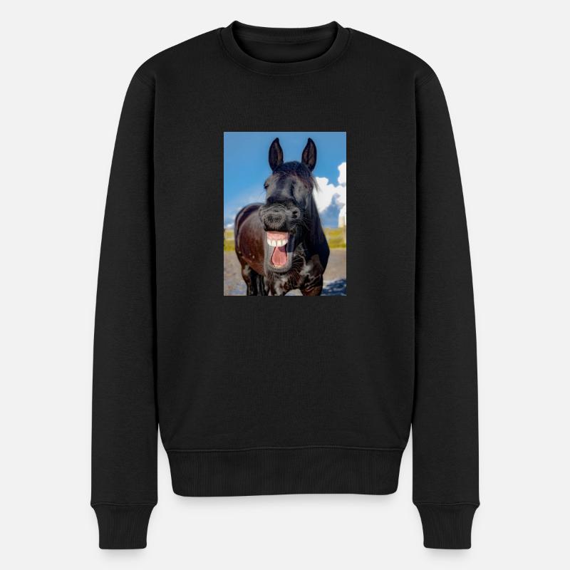 Cheval LOL - Pull Premium bio Homme - noir