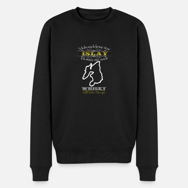 islay therapie - Männer Premium Bio Pullover - Schwarz