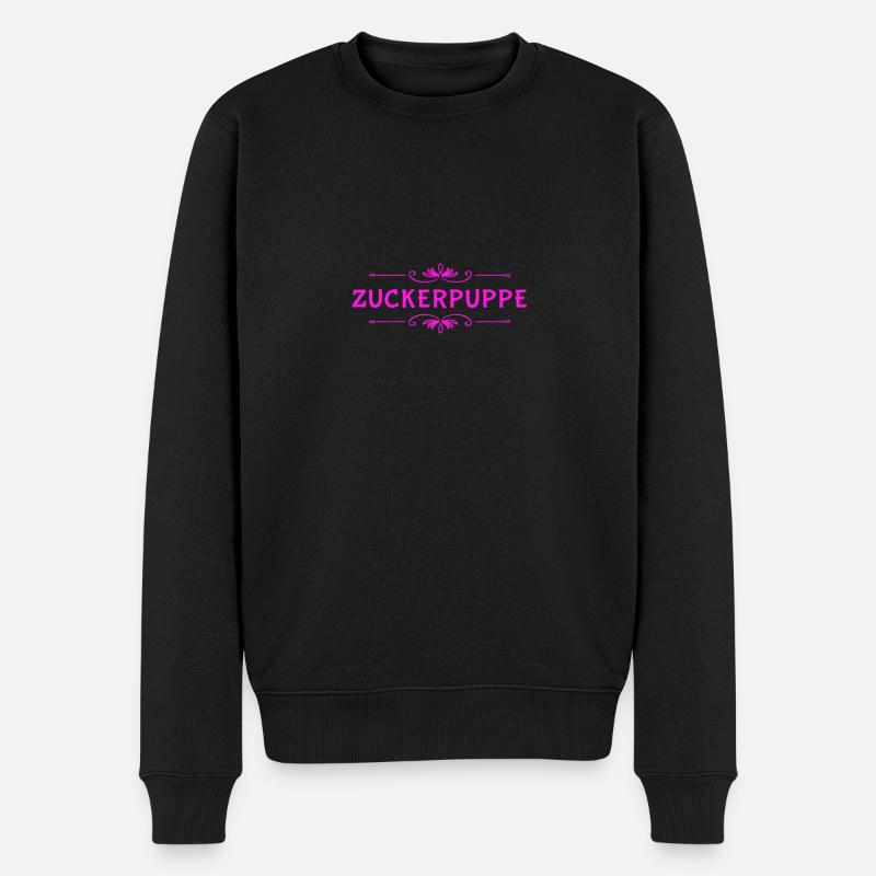 Zuckerpuppe - Männer Premium Bio Pullover - Schwarz