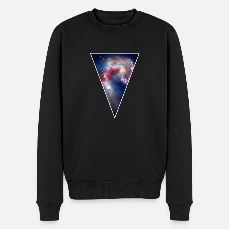 Galaxy - Space - Stars - Cosmic - Art - Universe T - Männer Premium Bio Pullover - Schwarz