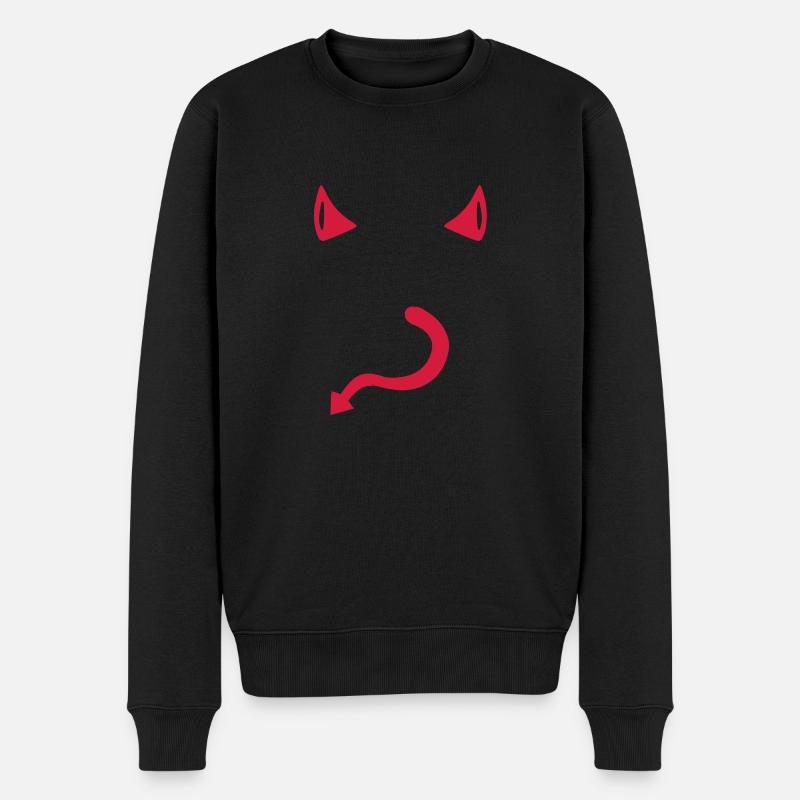 Teufel - Männer Premium Bio Pullover - Schwarz