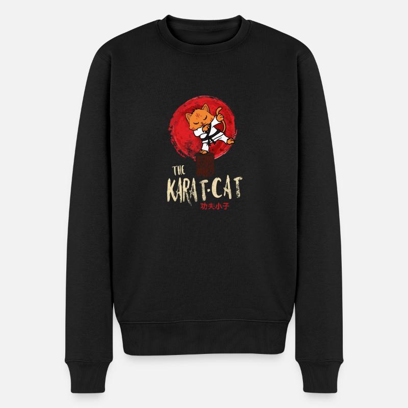 Le chat Karat - Pull Premium bio Homme - noir