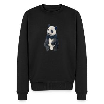 Panda - Pull Premium bio Homme - noir - Devant - Nico (187cm)