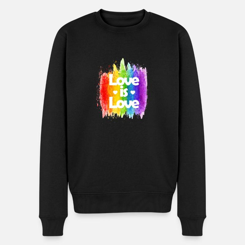 L'amour c'est l'amour - Pull Premium bio Homme - noir
