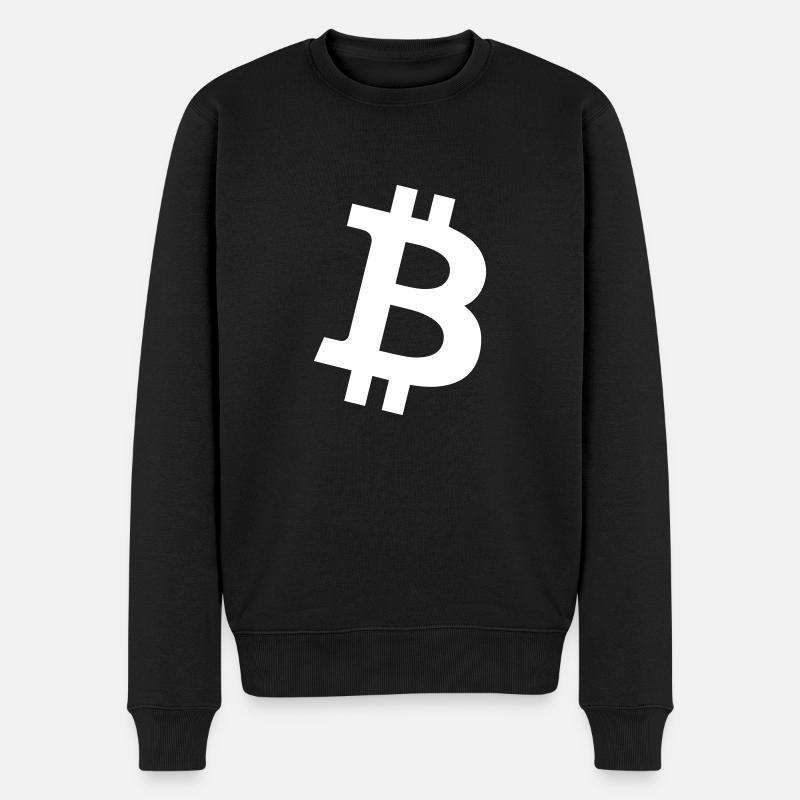Bitcoin Logo - Pull Premium bio Homme - noir