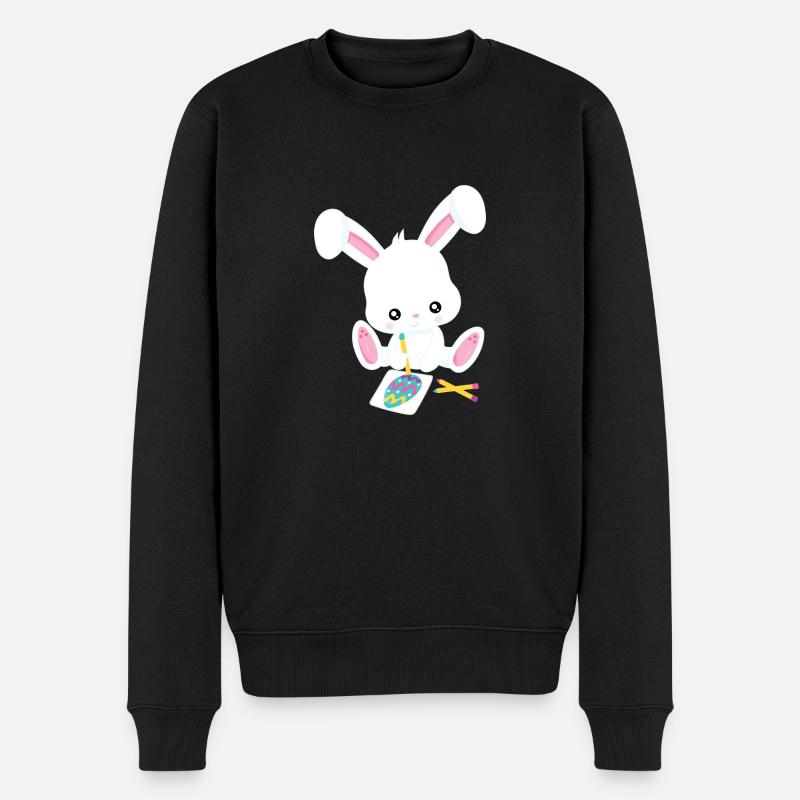 Lapin de Pâques - Pull Premium bio Homme - noir