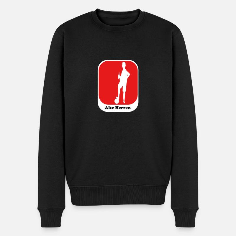 Alte Herren Fußball - Männer Premium Bio Pullover - Schwarz