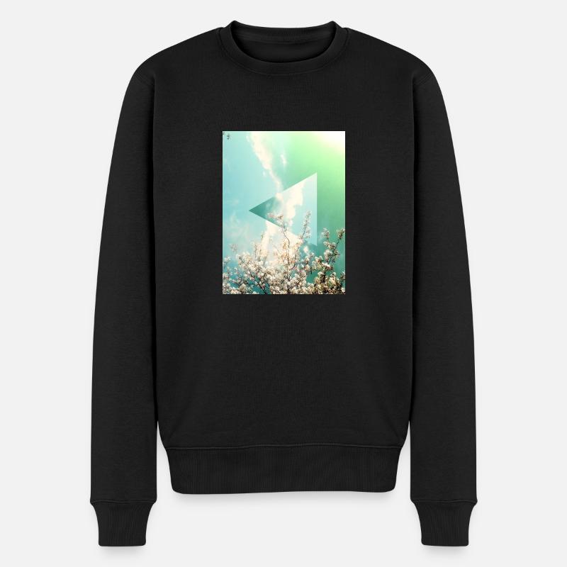 Frühlingsgefühl - Männer Premium Bio Pullover - Schwarz