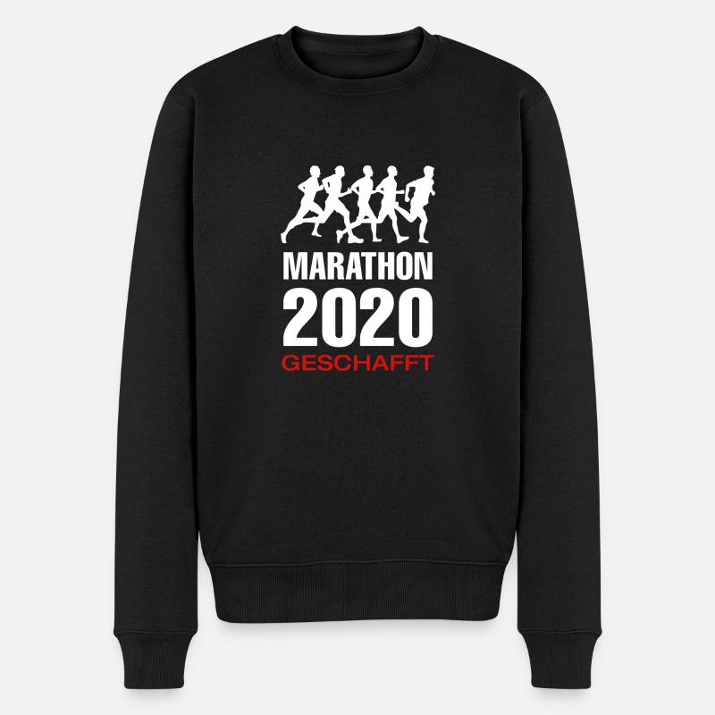 Course de marathon - Pull Premium bio Homme - noir