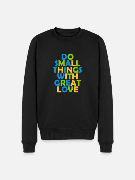 Quote do small things - Men's Premium Organic Jumper - black