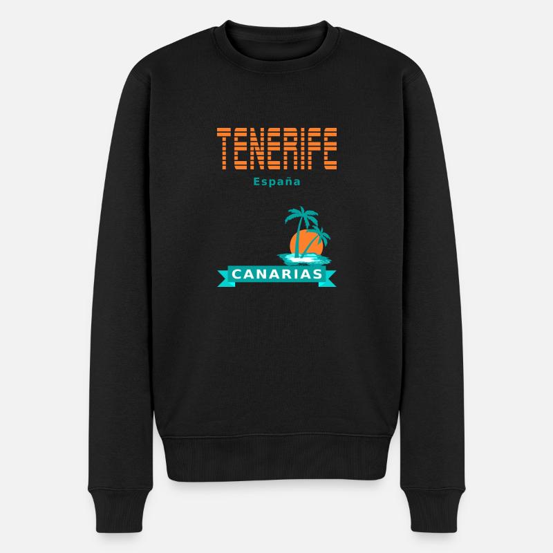 Teneriffa - Spanien - Männer Premium Bio Pullover - Schwarz
