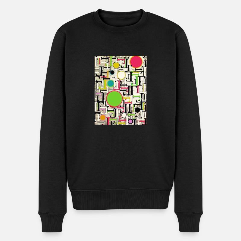 L Vispo1 LOVE - Männer Premium Bio Pullover - Schwarz