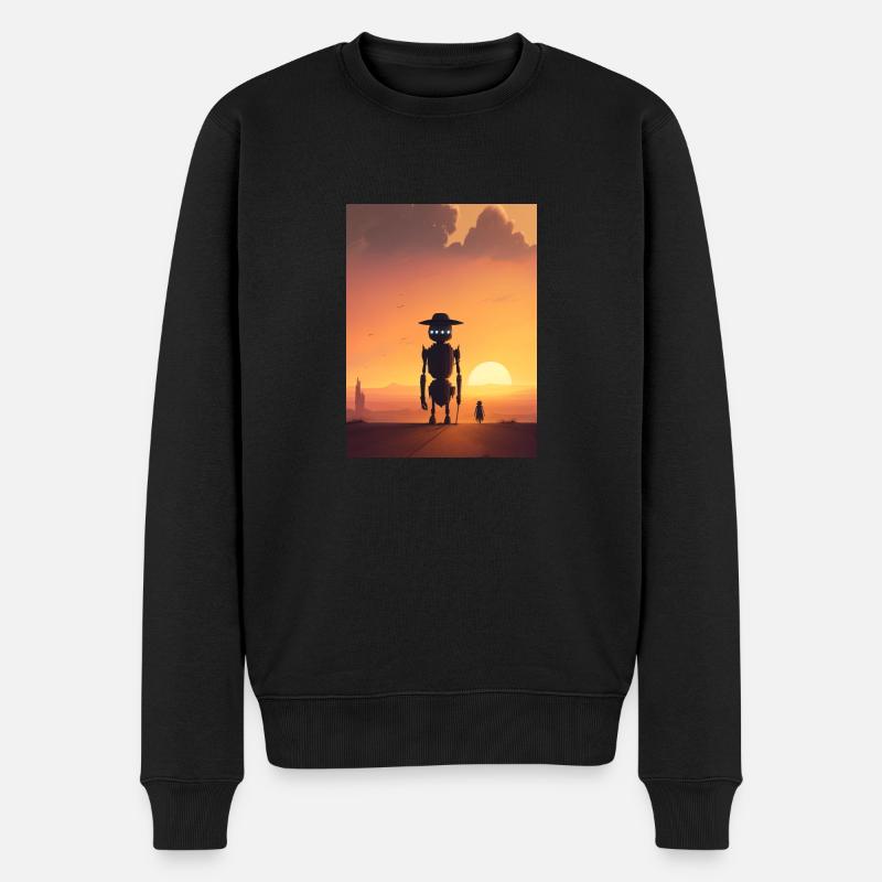 Robot du désert - Pull Premium bio Homme - noir