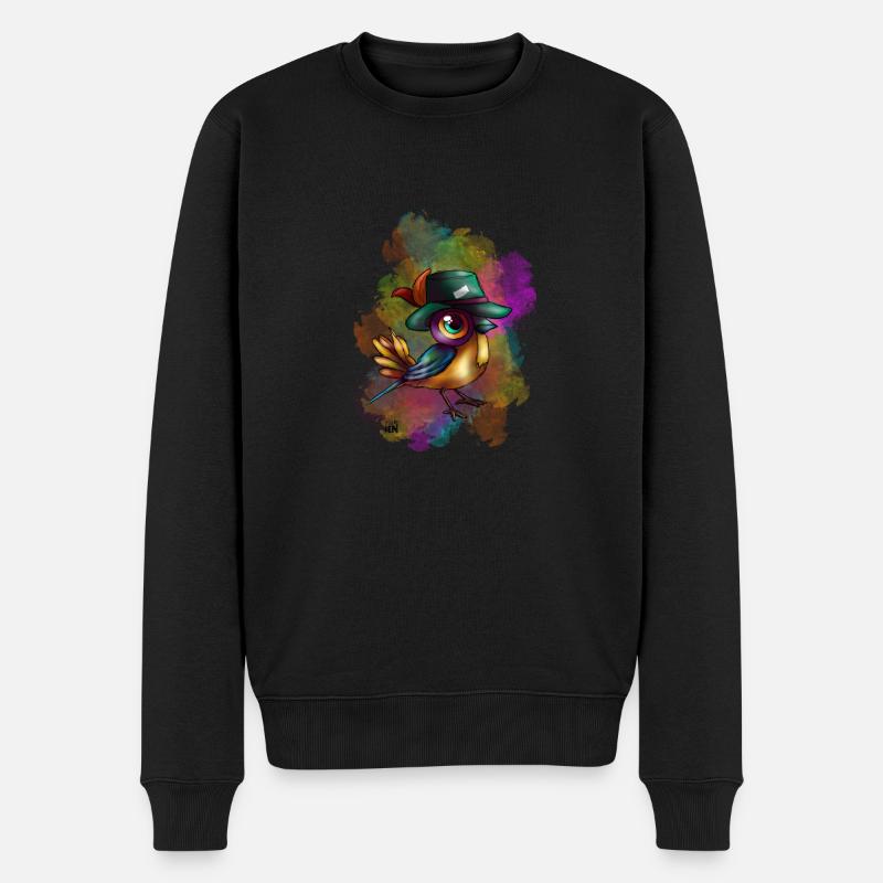 Oiseau - Pull Premium bio Homme - noir