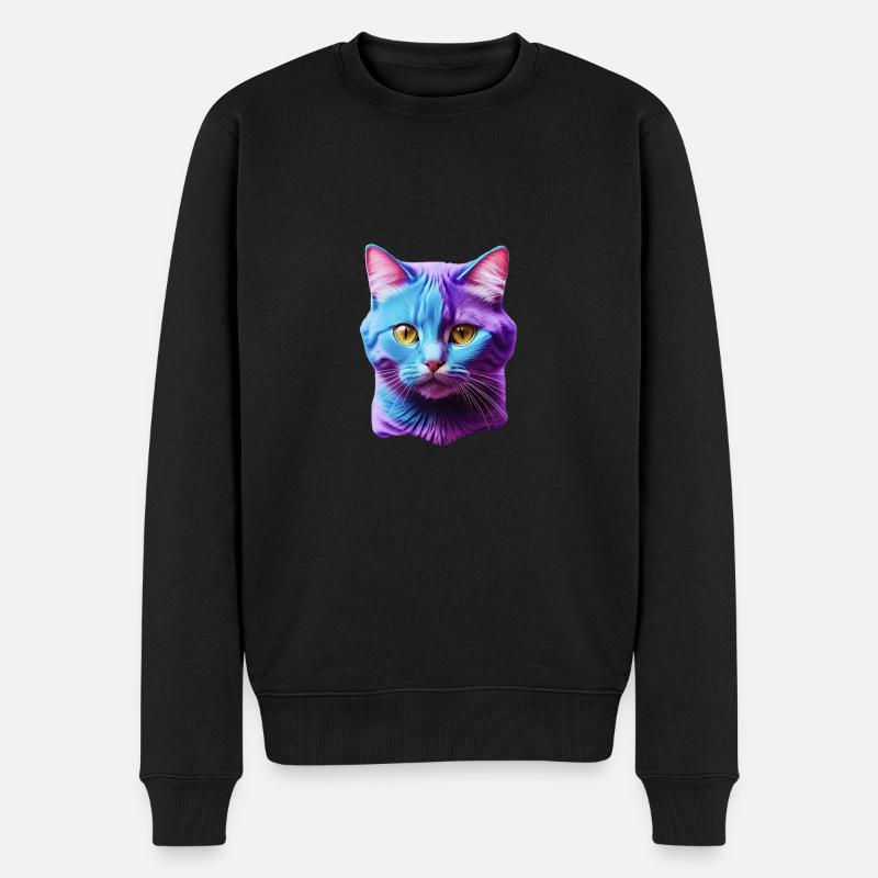chat - Pull Premium bio Homme - noir