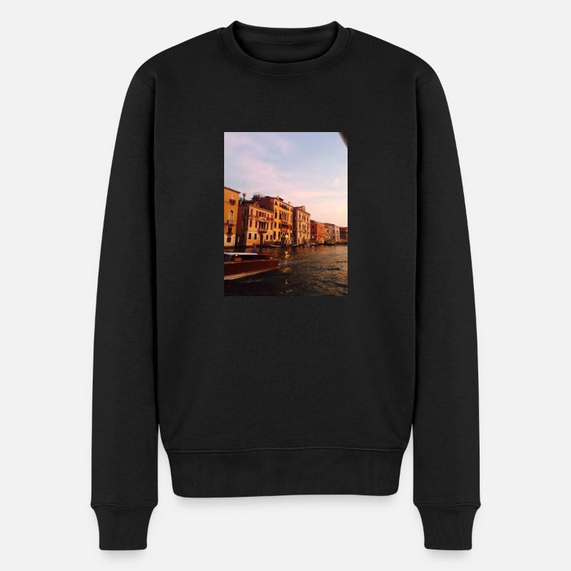 Venedi - Männer Premium Bio Pullover - Schwarz