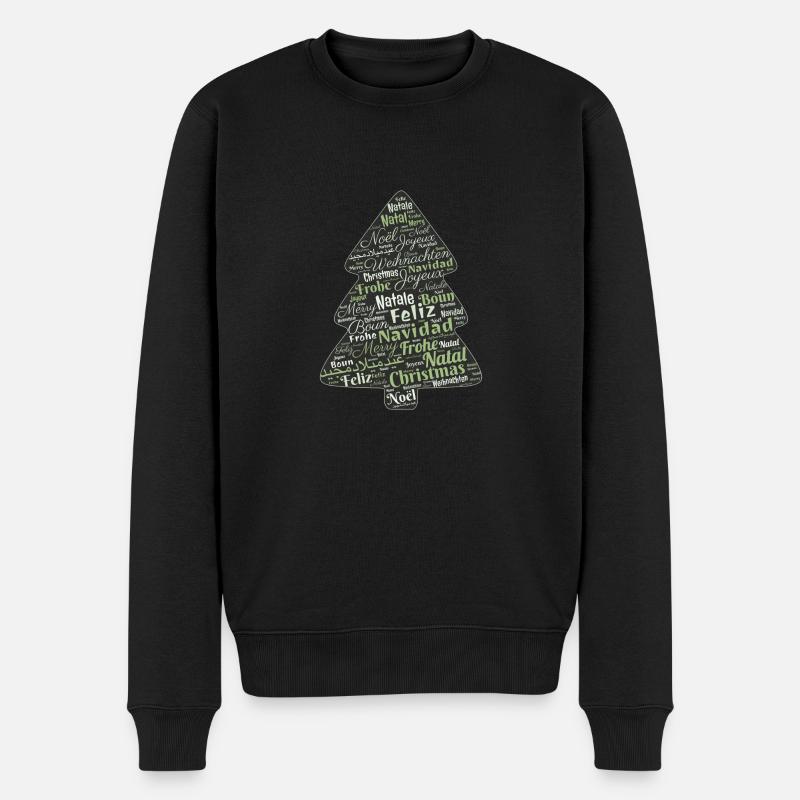 Cadeau de Noël - Pull Premium bio Homme - noir