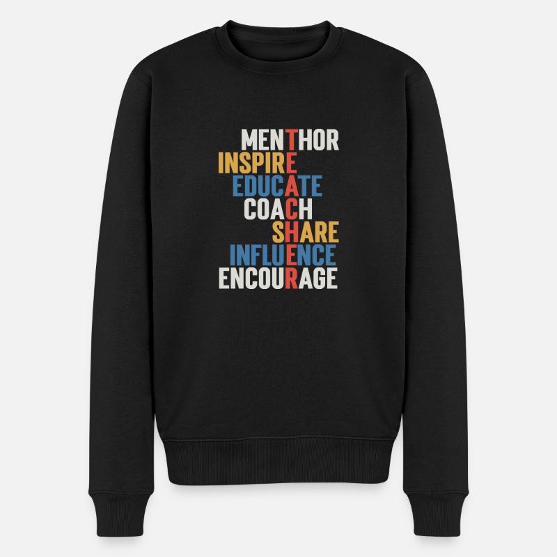 Lehrer - Männer Premium Bio Pullover - Schwarz